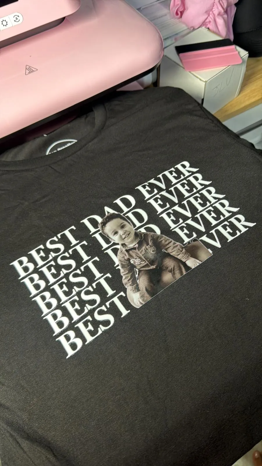 Camiseta personalizada Best Dad Ever realizada por POP